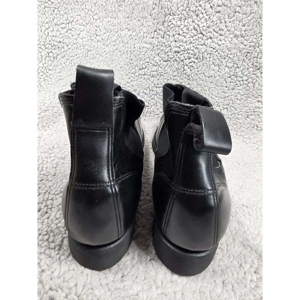 1982 WEINBRENNER Black Leather Safety Toe BILTRITE Sole Chelsea Boots Men's 7 EE